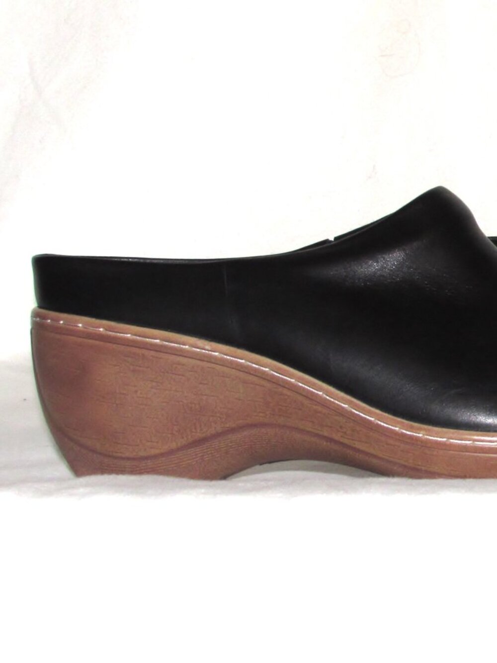 NEW Ladies SOFTWALK Black LeatherComfort Clogs Heels Shoes 9 N Orig $144 - Picture 8 of 10